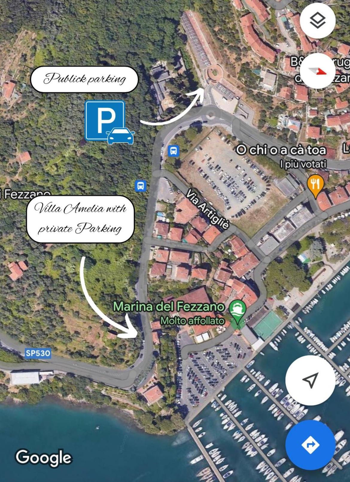 Villa Amelia - Vista Mare - Fezzano  Exteriér fotografie